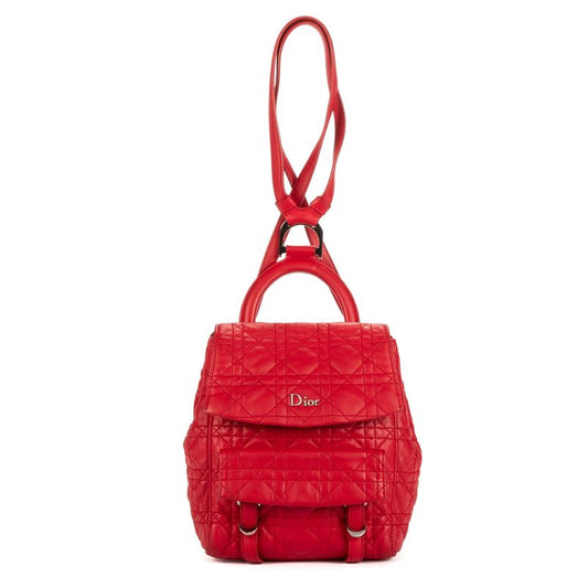 DIOR Stardust Backpack Red Canage Quilt A