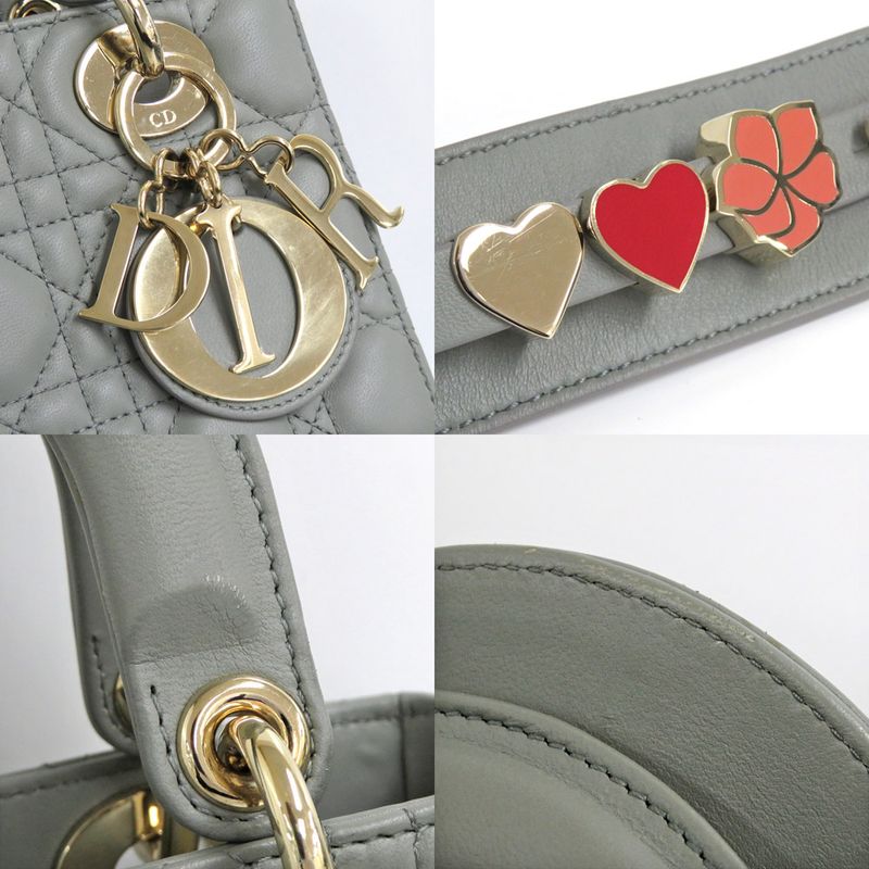 Dior Lady Dior Myabcdior Small M05380 String Gray Lamb Canage Shoulder