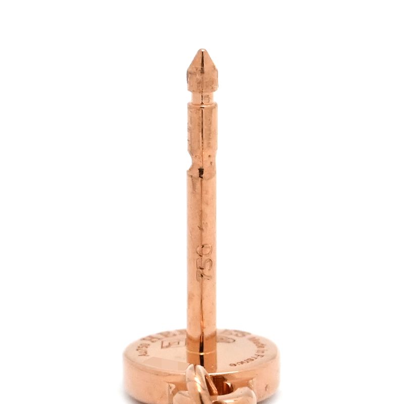 Hermes Earrings Kelly Clochette 18k Pink Gold Rose Gold Pink Gold 750au Drops