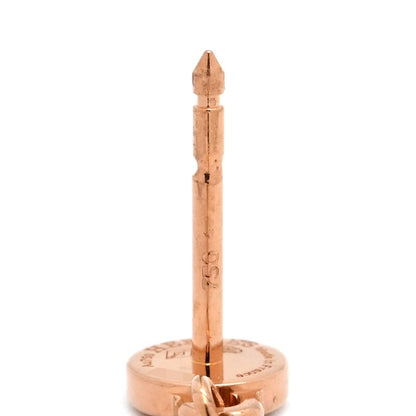 Hermes Earrings Kelly Clochette 18k Pink Gold Rose Gold Pink Gold 750au Drops