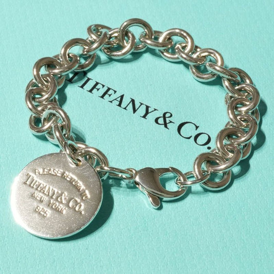 17cm (6.69in) Tiffany & Co Return To Round Tag Bracelet 24-3837