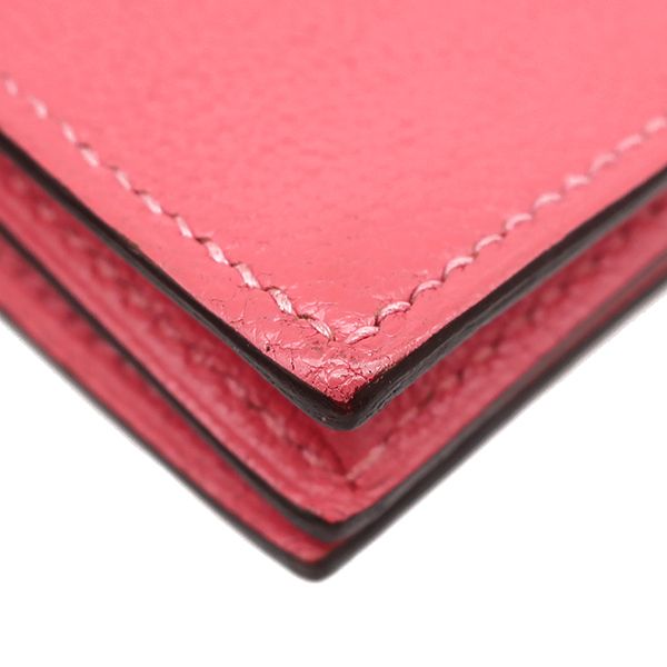 Hermes Long Wallet Bearn Souffle Chèvre Rose Lipstick Gold Hardware Bifold