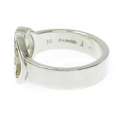 Gucci Silver Interlocking G Ring 5.0g 925 Engraved 307477 Ring with Box