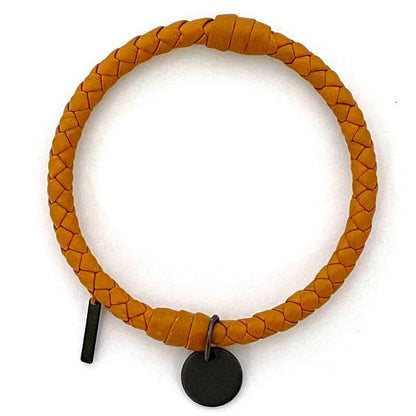 Bottega Veneta Bangle In Camel Brown Intrecciato