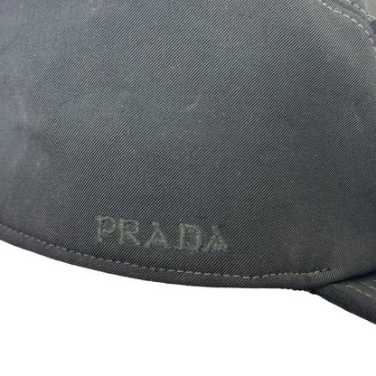 Prada 00's Logo Front Pocket Jet Cap Logo Front Pocket Jet Cap L Black Y2k Tech