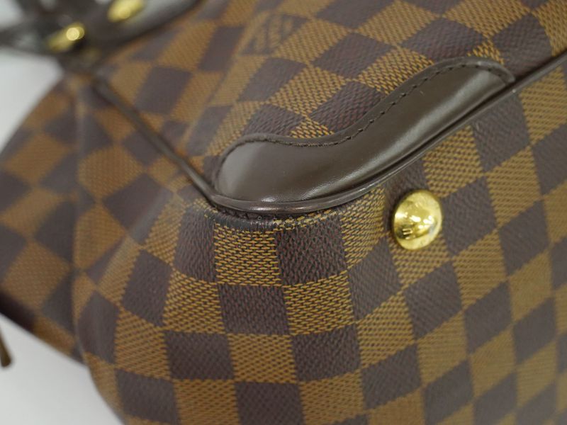Authentic Louis Vuitton LV Verona PM Damier Ebène Tote Handbag Brown N41117