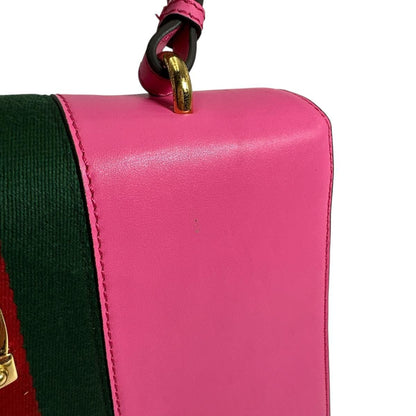 Gucci 2 way Bag Shoulder Sylvie Handbag Pink