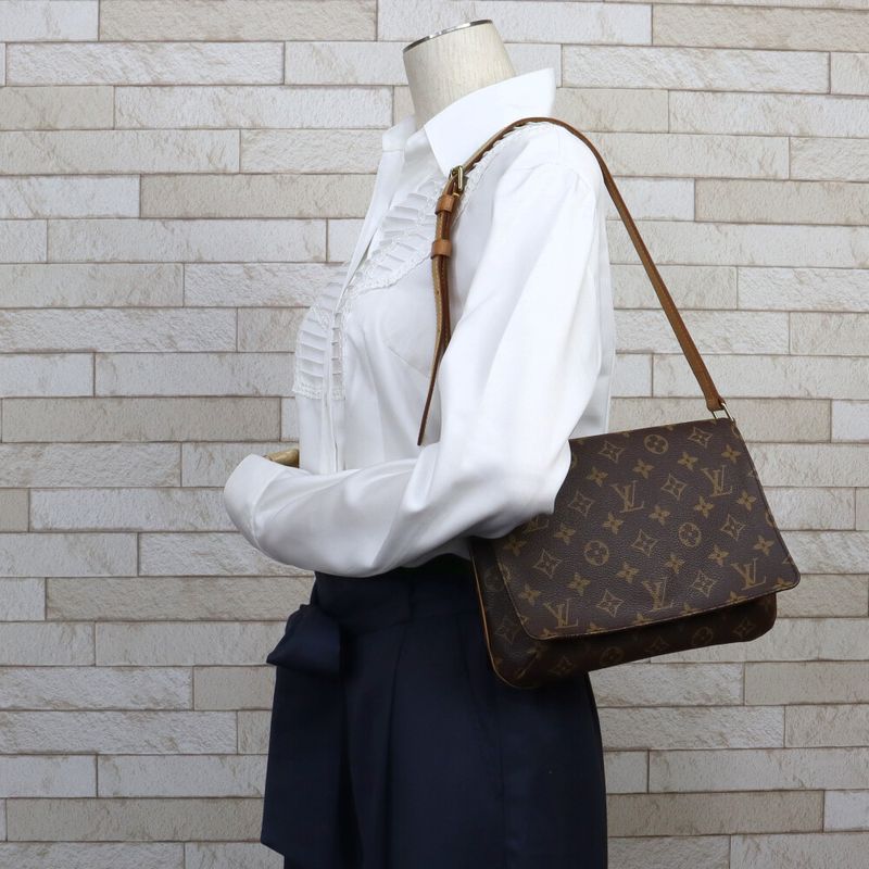 Louis Vuitton Shoulder Bag Monogram Musette Tango Monogram Canvas M51257 Brown