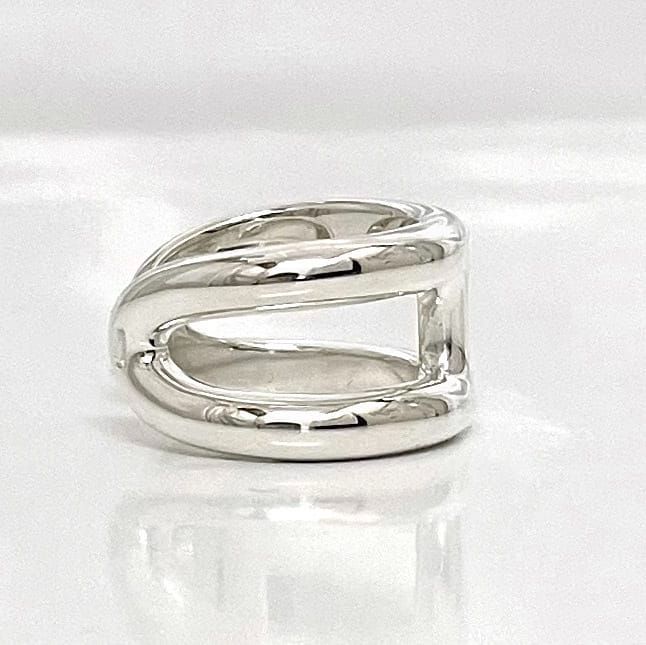 Hermes Ring Ozmoz PM F22864 Silver Ring JP14