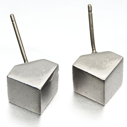 Tiffany & Co Earrings 925 Silver Approx 7.4g Silver Cube Accessories Simple