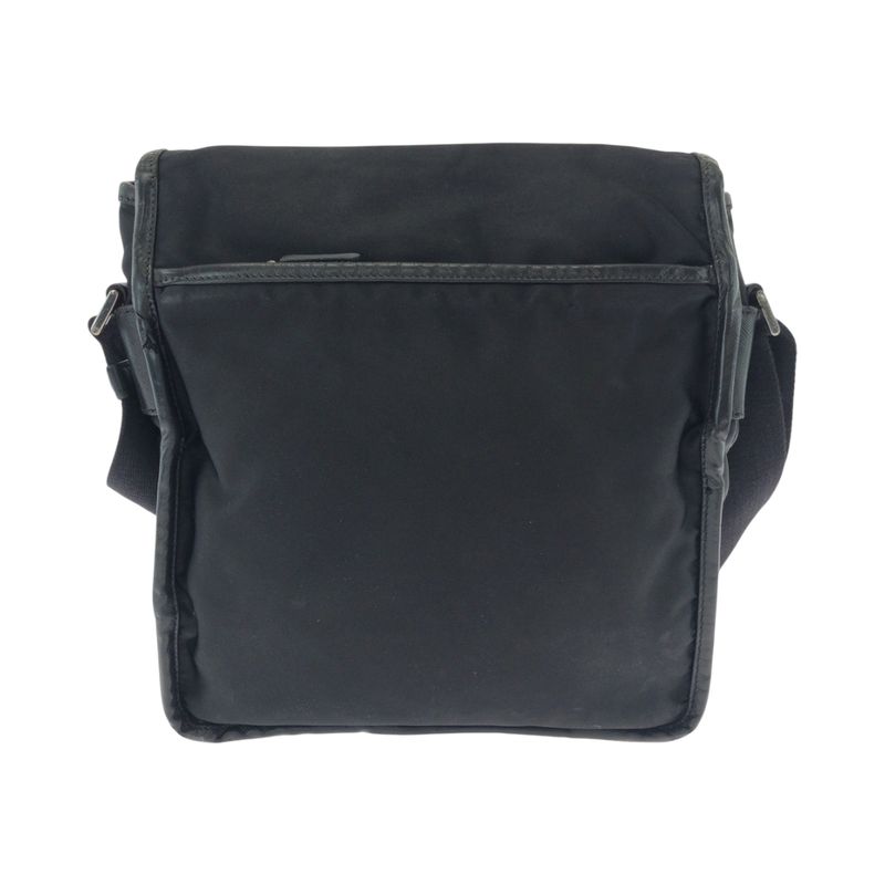 Prada Tessuto Logo Black Silver Hardware Nylon Va0770 Shoulder Bag Crossbody
