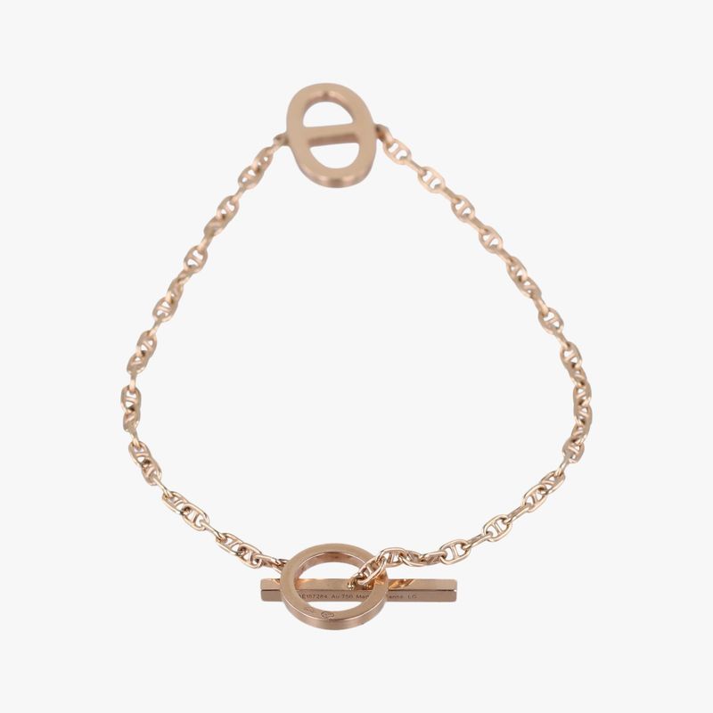 Hermes Chaine d'Ancre Contour Gold Necklace
