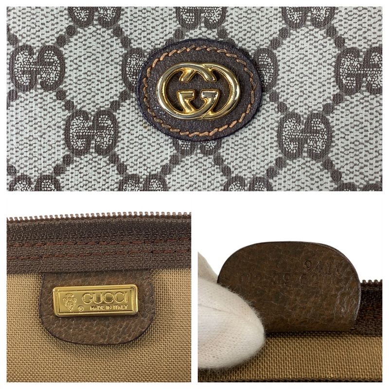 Gucci Vintage Sherry Line GG Supreme Canvas 012 39 6211 Tote Bag Boston Bag