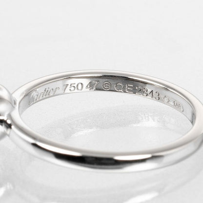 Cartier D'amour Diamants Légers 18kwhite Gold × Diamonds #7 Ladies 2.4g Ring