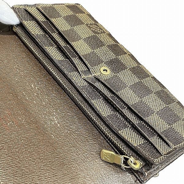 Louis Vuitton Damier Portefeuille Sarah N61734 Long Wallet Bifold Wallet Unisex