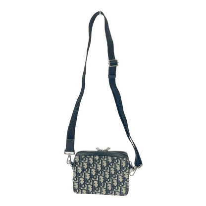 Dior 2obbc119yse Canvas Leather Oblique Strap Pouch Shoulder Bag 451657