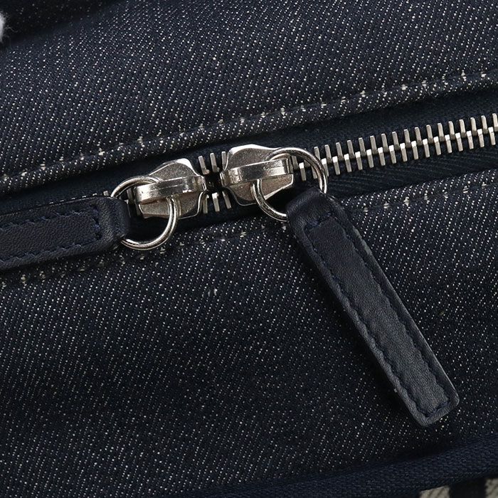 Chanel Beau Ring Bag 2WAY Deauville Boston Bag Denim 20986860 Womens