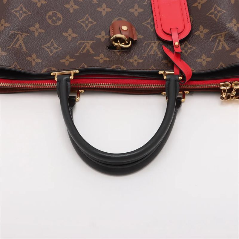 Louis Vuitton Monogram Millefeuille M44254 Leather 2WAY Tote Bag Crossbody