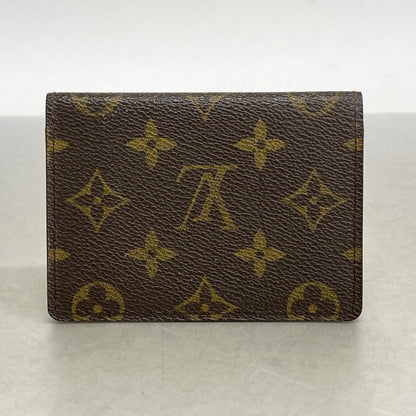 Louis Vuitton Card Case Monogram Porte 2 Carte Vertical M60533 Brown Men Women