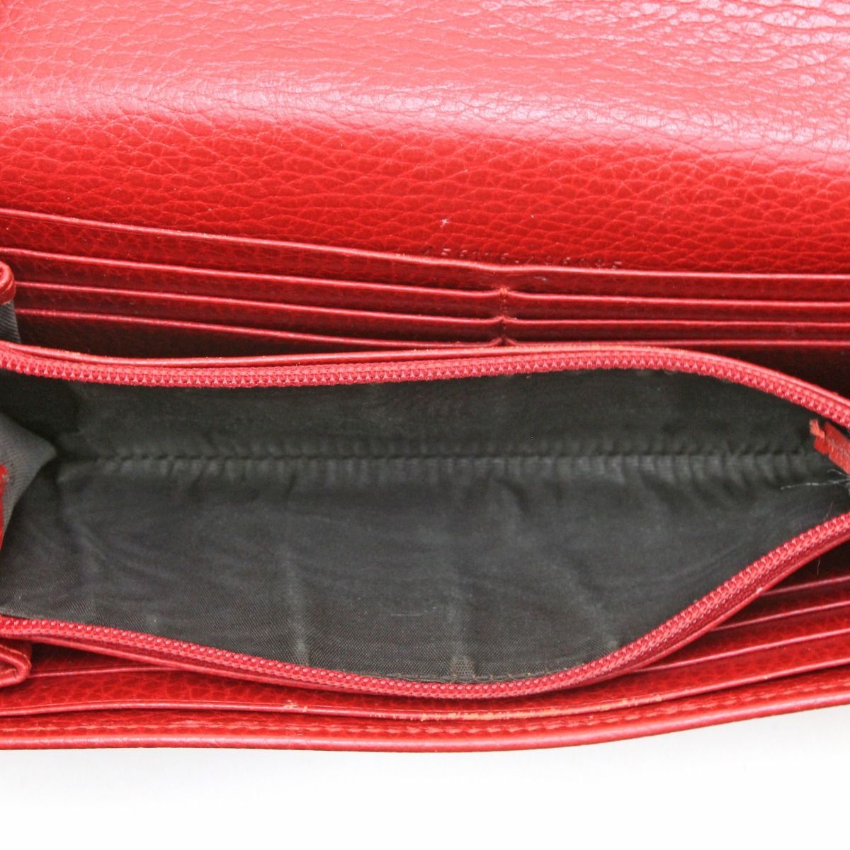Gucci Long Wallet Double G Continental Wallet 456116 Red