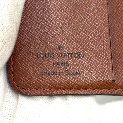 Louis Vuitton Compact Zip Monogram PVC Brown Bifold Wallet Gold M61667