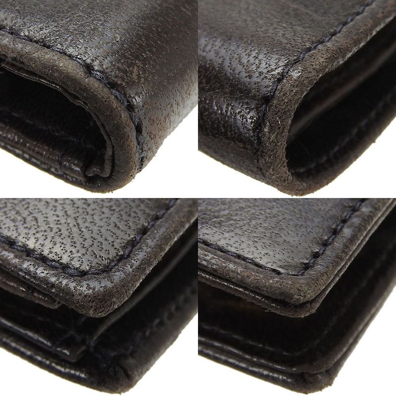 Chanel Bifold Long Wallet Gusset 3 Coco Mark Black Lambleather Leather Long