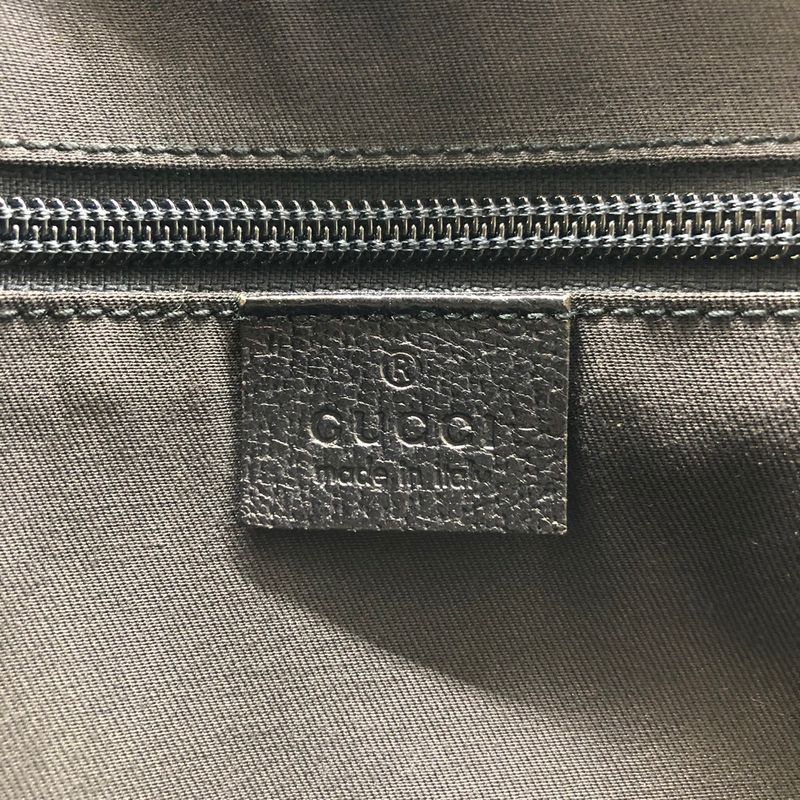 Gucci 131230 Tote Bag Navy GG Canvas/leather Sherry Line Women's