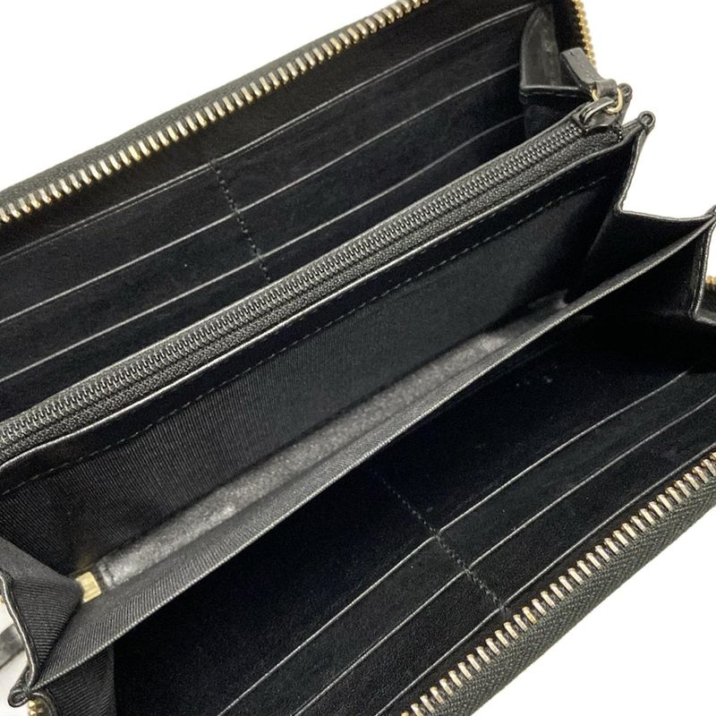 Gucci Bowie Micro Guccissima 388680 Black Round Zipper With Ribbon And Shape