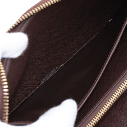 Louis Vuitton Damier Zippy Organizer Round Zip Wallet Long Wallet N60003 Brown