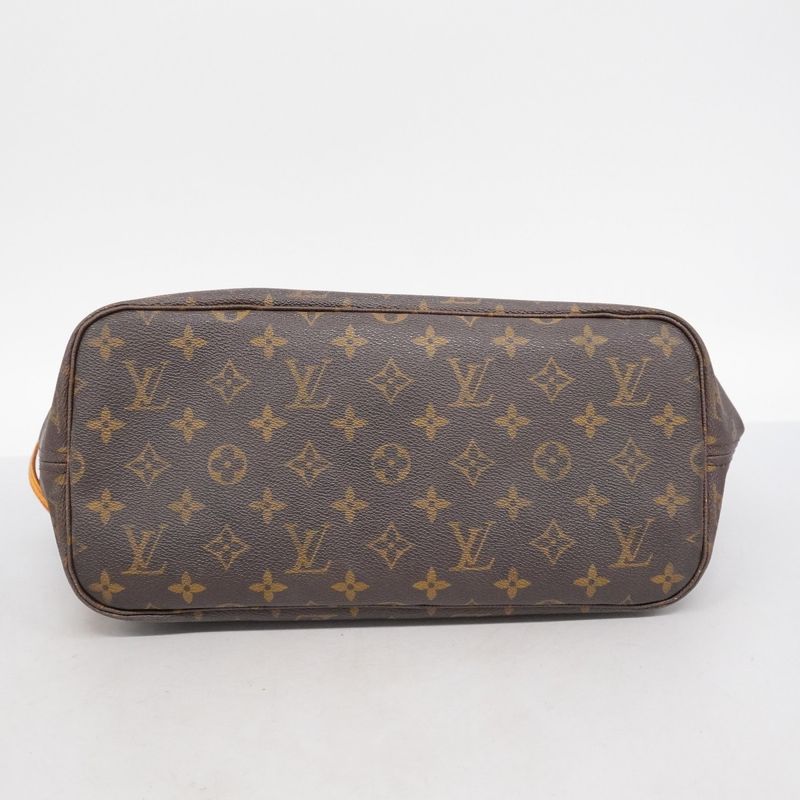 Louis Vuitton Tote Bag Monogram Neverfull MM M40156 Brown Ladies