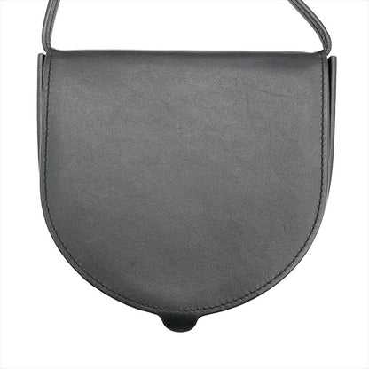 Loewe Heel Pouch Mini Shoulder Bag Leather 102208 Engraved Black Wallet Women