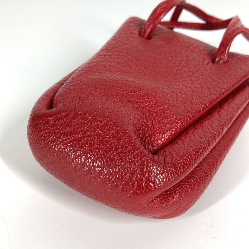 Hermes Pouch Vespa Pouch Leather Red