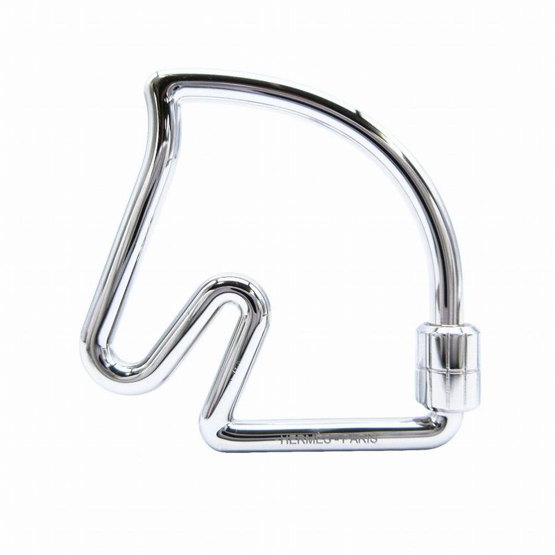 Hermes Key Ring Cheval Key Holder Charm Silver 9her06-00121 Men Women Tnt