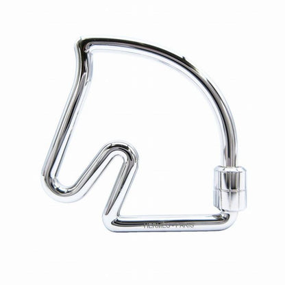 Hermes Key Ring Cheval Key Holder Charm Silver 9her06-00121 Men Women Tnt