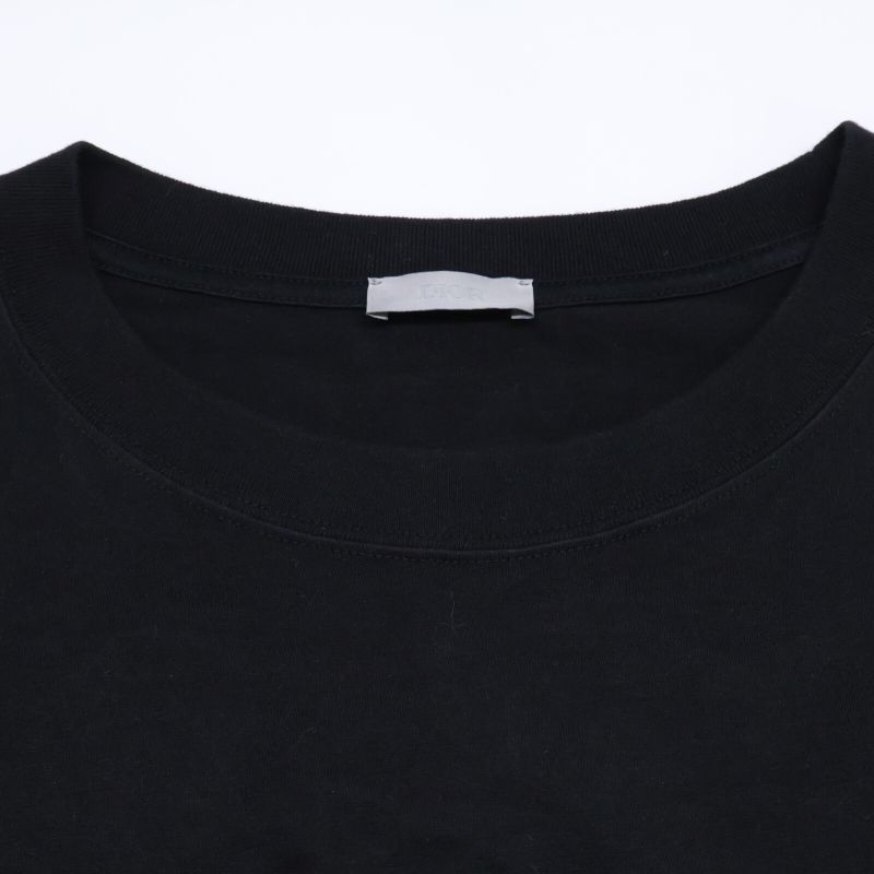 DIOR 19AW Black 293j645a0677 Atelier Embroidery Short Sleeve T-shirt XXL