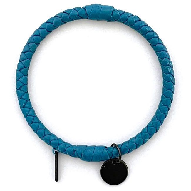 Bottega Veneta Bangle Light Blue Intrecciato Ec19881