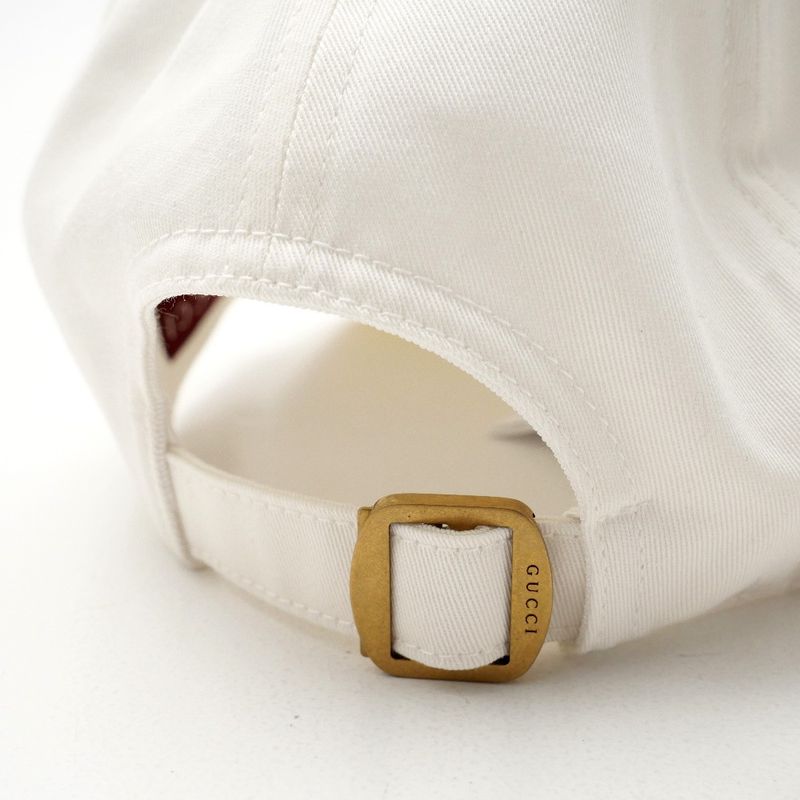 Never UsedMade In 2024Gucci Cap Size L 59 Logo Embroidery White