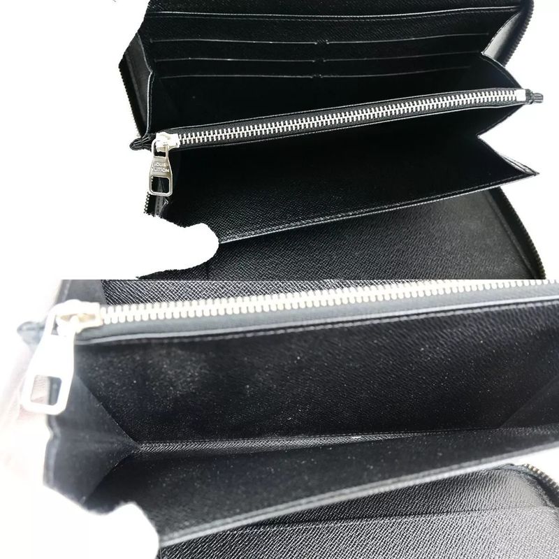 Louis Vuitton Zippy Organizer Damier Graphite Long Wallet N63077 81bs093