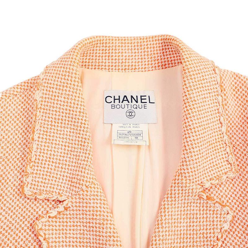 Chanel 1997 Vintage Double Breasted Tweed Jacket and Skirt Set P07962v05404