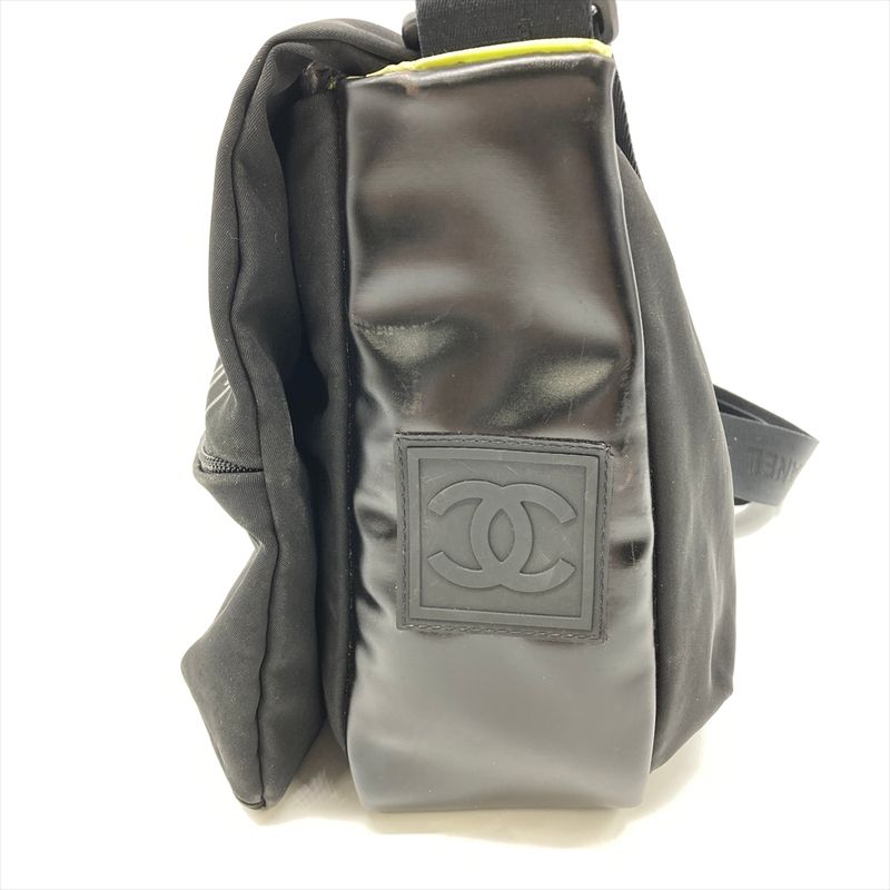Chanel Sport Shoulder Bag Black Black/silver Hardware 9th Unisex