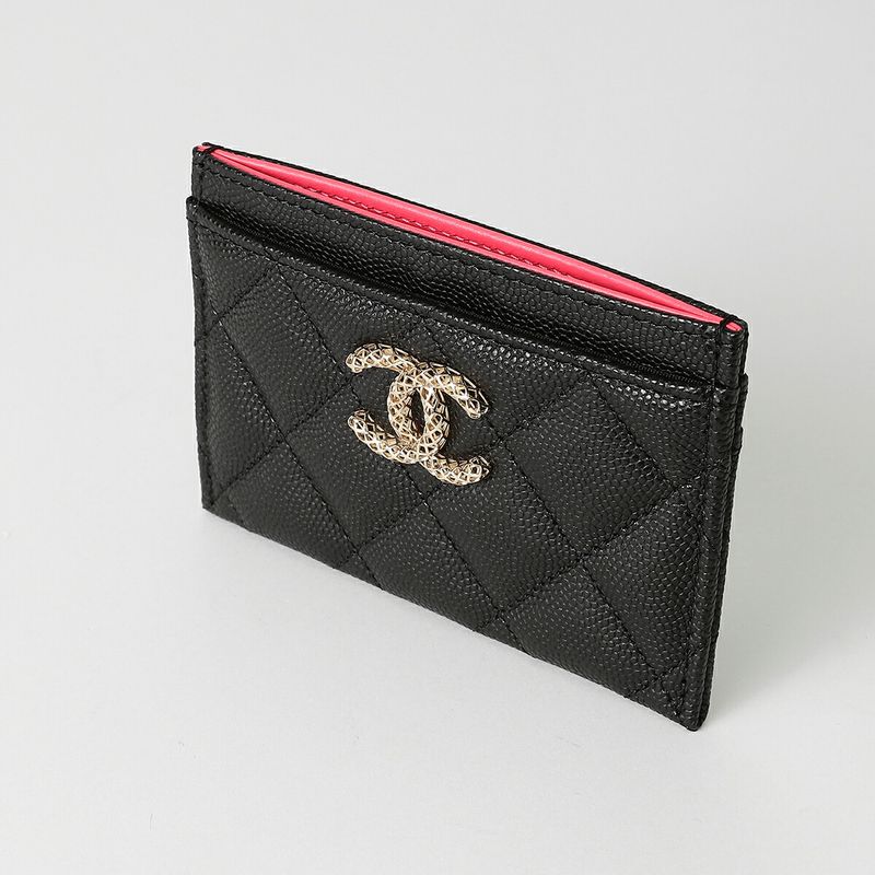 Chanel Pass Case (commuter Pass Holder) CARD CASE Black