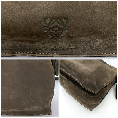 Loewe Drawstring Shoulder Bag Flamenco 30 Brown Anagram