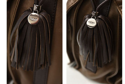 Loewe Flamenco Bag Crossbody Tassel Anagram Loewe Nappa Bag Bronze