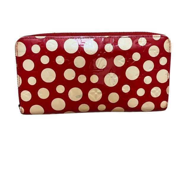 Louis Vuitton Vernis Dot Infinity M91572 Yayoi Kusama Round Zipper Long Wallet