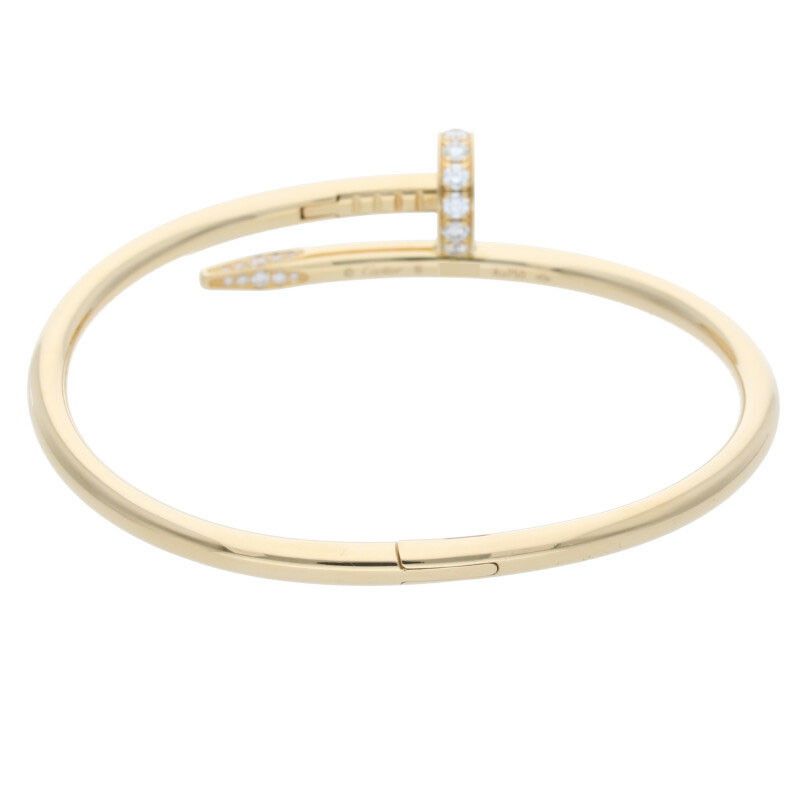 Cartier New Shape Juste UN CLOU Bracelet DIA 18K Yellow Gold Juste Un Clou Half