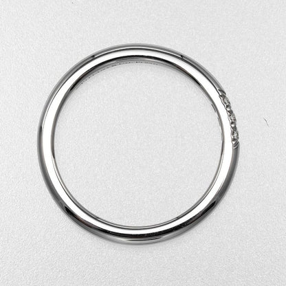 Tiffany & Co Forever Wedding Classic Band Pt950platinum X 3P Diamonds #6.5