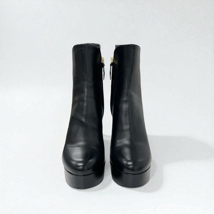 Louis Vuitton Afterglow Line Monogram Boots Short Shoes Leather Black