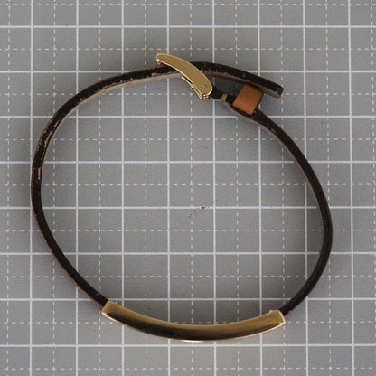 Cartier Love Leather Bracelet 18K Yellow Gold Box E1865