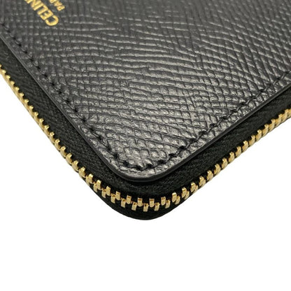 Celine Bifold Wallet Small Zip Wallet Triomphe Charm 10n993fvo38no Black Round