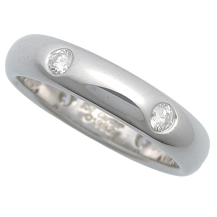 Cartier Stella 6P Diamond Ring 18K White Gold 750 White Gold Diamond #50